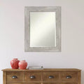 Specchio con cornice Dove 24" x 30" color grigio slavato