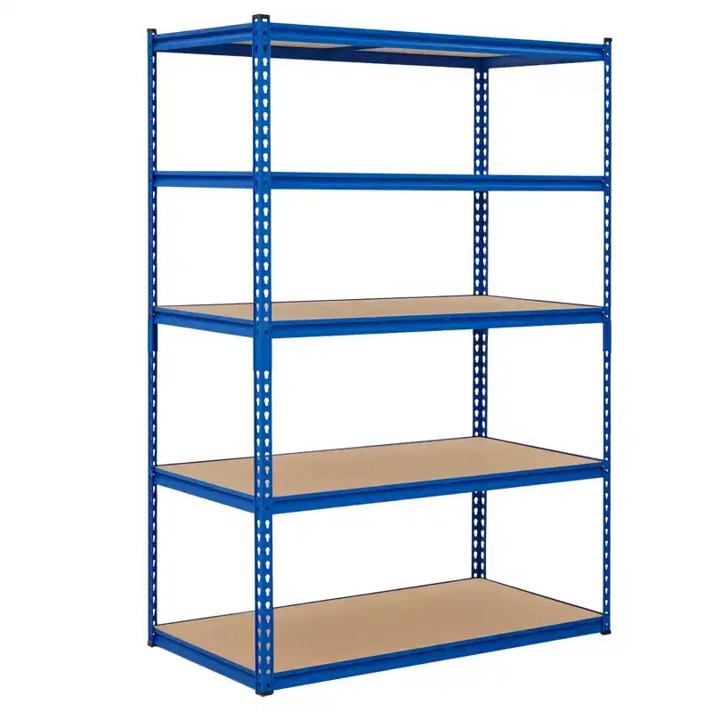 Scaffale da garage per carichi pesanti, 5 ripiani regolabili in metallo, capacità 900-1100 kg, autoportante per cantina