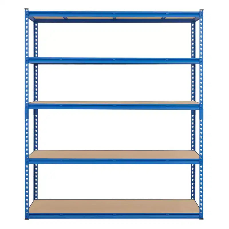 Scaffale da garage per carichi pesanti, 5 ripiani regolabili in metallo, capacità 900-1100 kg, autoportante per cantina