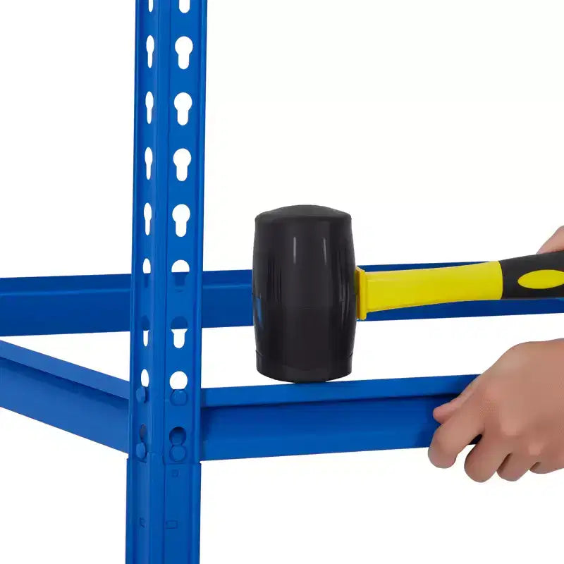 Scaffale da garage per carichi pesanti, 5 ripiani regolabili in metallo, capacità 900-1100 kg, autoportante per cantina