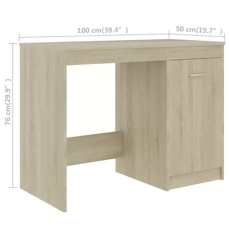 Scrivania bianca in legno 140 cm x 50 cm x 76 cm