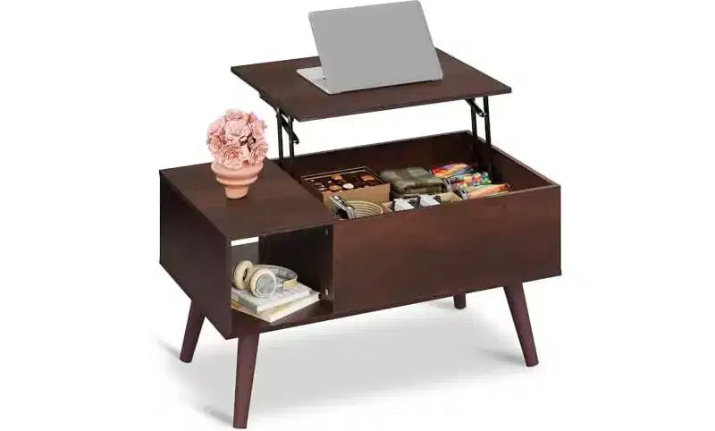 Tavolino da salotto, Tavolino piccolo con, Tavolo da pranzo moderno in legno con ripiano