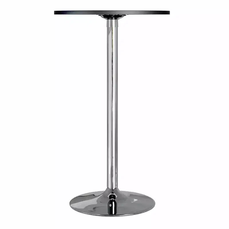 Tavolo rotondo Spectrum da 24" con base in metallo nera