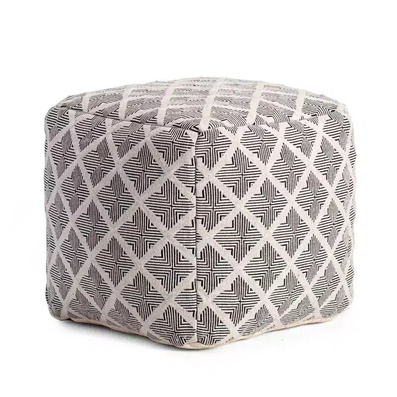 Pouf Carondelet Nero/Avorio