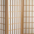 Paravento Shoji con Pannelli di Finestra Alto 122 cm - Naturale (4)