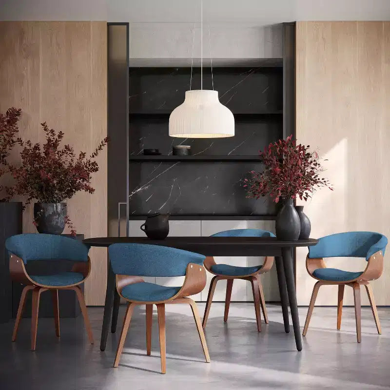 Sedia da pranzo di design moderno di metà secolo