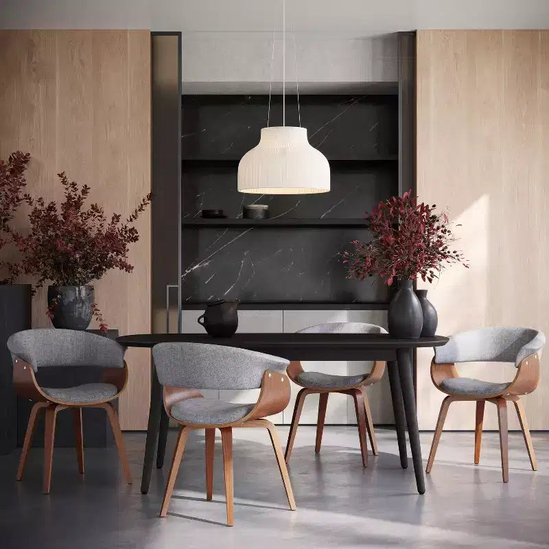 Sedia da pranzo di design moderno di metà secolo