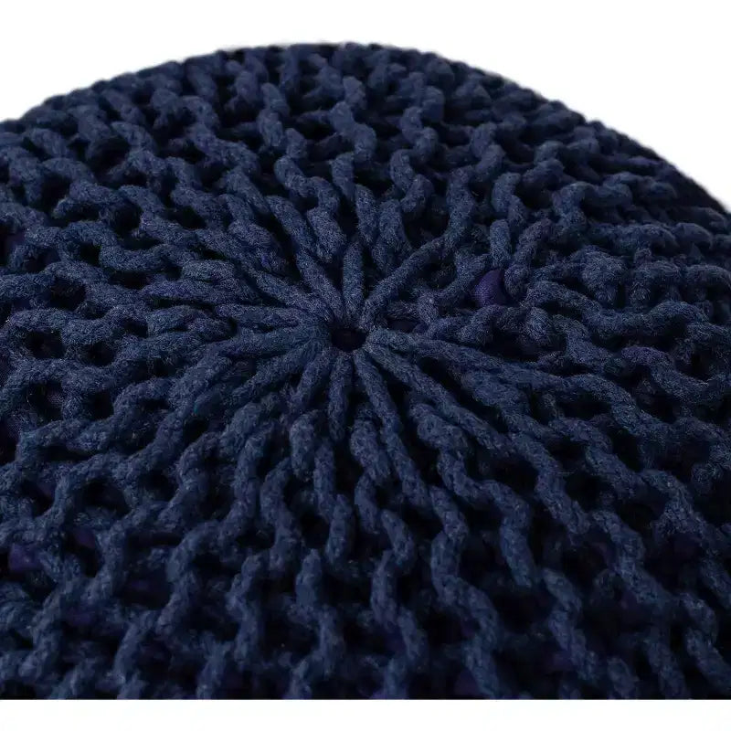 Pouf rotondo - Blu navy