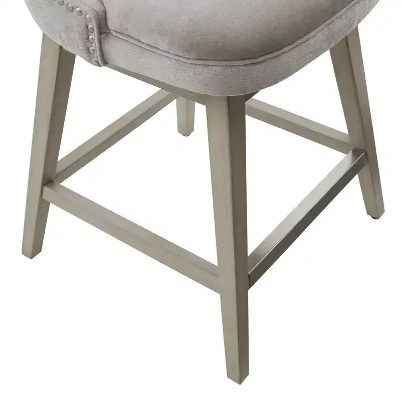 Sgabello da bar girevole con braccioli e cuscino, altezza bancone, 25,75 pollici