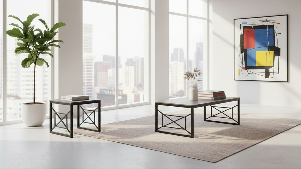 2pc Daxton Coffee and End Table Set - miBasics